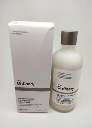 Новинка мягкий отшелушивающий молочный тони кthe ordinary saccharomyces ferment 30% milky toner