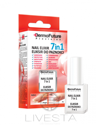 Эликсир для ногтей 7 в 1 dermofuture, 9 мл