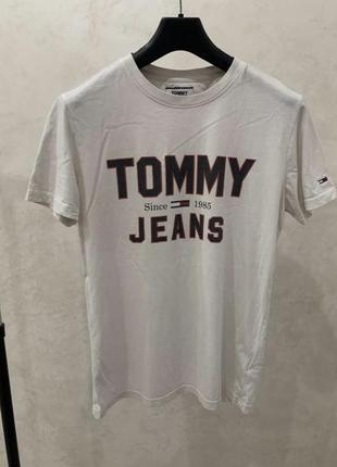 Футболка Tommy hilfiger белая мужская Tommy jeans оригинал