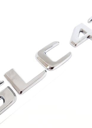 Эмблема glc43 mercedes-benz надпись хром