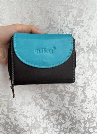 Кожаный кошелек tillberg портмоне натуральная кожа, шкіряний гаманець