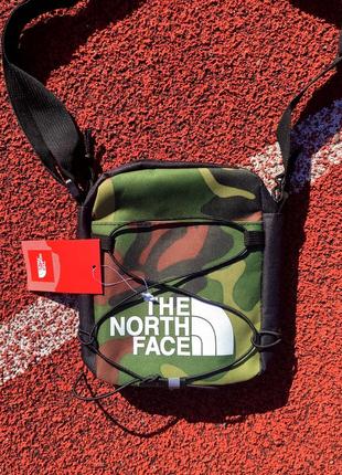 Чоловіча барсетка the north face/ жіночий месенджер через плече/ сумка через плече чорна / біла сумка / сумка тнф / портфель