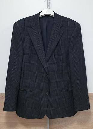 Roy robson - m-l - пиджак мужской серый в клетку мужественный - short - короткий