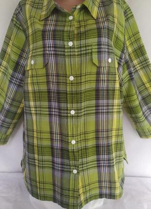 Отличная удобная и комфортная рубашка из коттона большого размера
