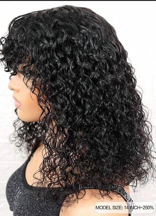 Перука парик натуральний shein афро локони.