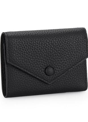 Жіночий шкіряний гаманець чорний