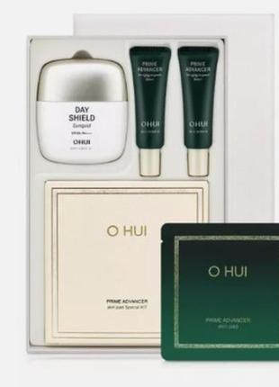 Люксовий набір з сонцезахисним кремом  o hui day shield sunquid set spf50+/pa++++