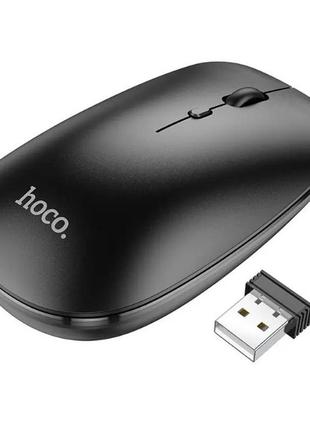 Мишка безпровідна hoco gm15 dual-mode 2.4g для пк та ноутбуків чорна