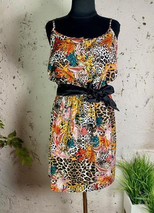 Летний сарафан животный принт 🐆 pepco 🐆 размер 12 наш l