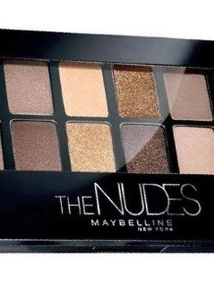 Палетка теней для век maybelline new york nudes 9.6 гр1 фото