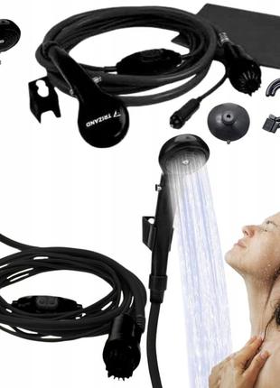 Портативний туристичний душ з насосом 12v автомобільний душ trizand 8877 польща