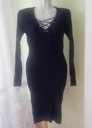 Vintage dressing сукня в рубчик