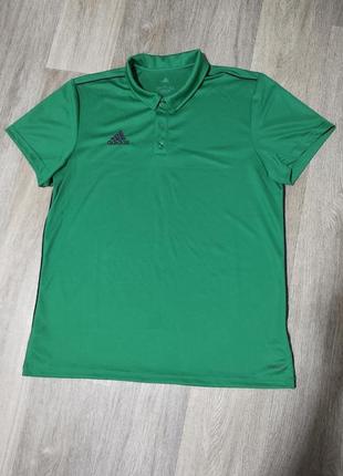 Мужская спортивная футболка / adidas / поло / мужская одежда / чоловічий одяг / чоловіча зелена футболка