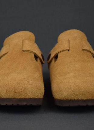 Birkenstock boston сабо клоги шльопанці сланці жіночі шкіра замша. німеччина. оригінал. 38 р/24.5 см5 фото