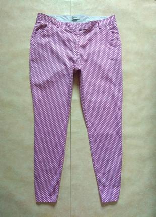 Брендові котонові завужені штани брюки скінні з високою талією tchibo, 14 розмір.