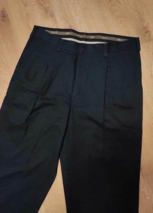 Штани брюки чоловічі класичні чорні широкі savane man, розмір l