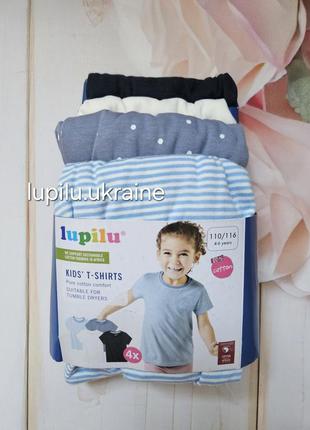 Lupilu набір футболок 4 шт на дівчинку  110/116 р на 4-6 р футболка 4 шт набор комплект на девочку