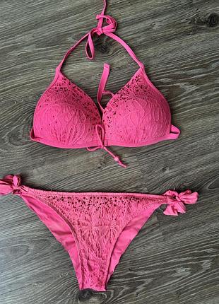 Роздільний рожевий купальник