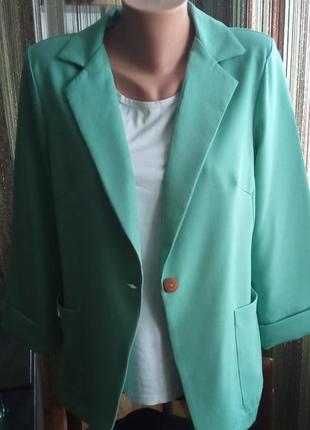 Жакет женский пиджак г. 48-50 цвет мята