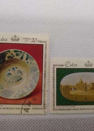 Кубинские почтовые марки периода ссср  живопись