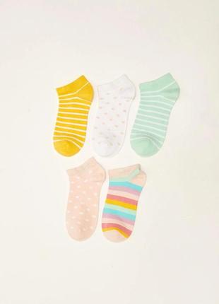 5-6/9-10 р нові фірмові дитячі короткі шкарпетки набір комплект 5 пар lc waikiki вайкіки носки1 фото