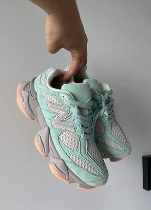 Жіночі кросівки в стилі new balance 9060 mint.