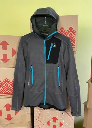 Женская флисовая кофта с высоким горлом haglofs serac polartec