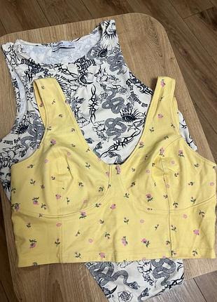 Топ в квіти monki zara h&m