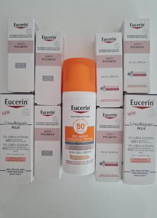 Eucerin pigment control сонцезахисний гель-крем для обличчя з тонуючим ефектом spf 50+