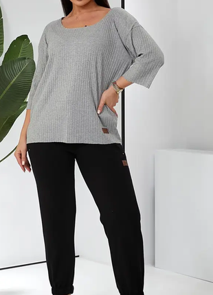 Женские спортивные штаны батал на резинке