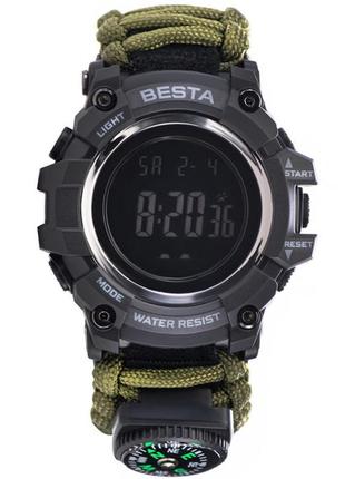 Часы спортивные besta tactical, мужские, водонепроницаемые и противоударные, тактические device clock6 фото