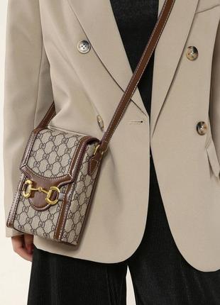 Сумка для мобильного телефона в стиле gucci