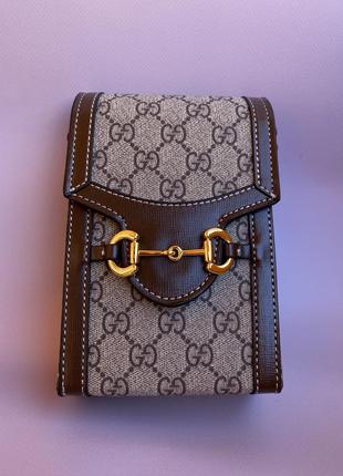 Сумка для мобильного телефона в стиле gucci