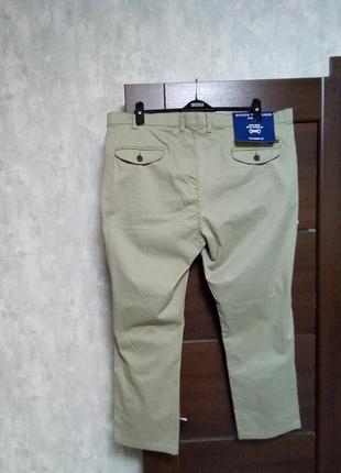 Брендовые новые коттоновые мужские брюки-слаксы р.42w.3 фото
