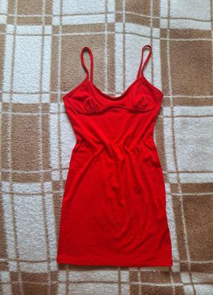 Червона сукня в рубчик primark