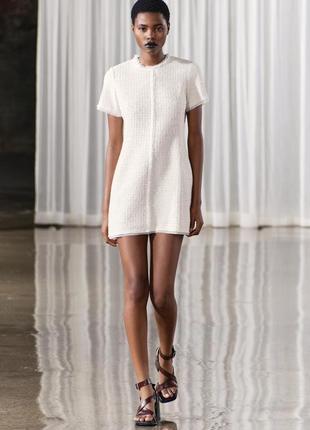 Коротка біла сукня біла zara new