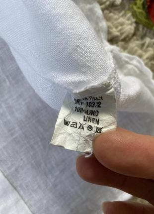 Актуальная у льняная рубашка/блуза,италия,р.xs-s6 фото