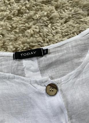 Актуальная у льняная рубашка/блуза,италия,р.xs-s4 фото