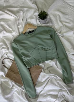Топ с длинным рукавом prettylittlething