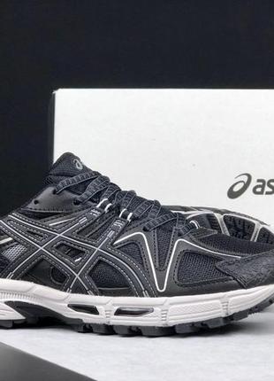 Чоловічі кросівки  asics gel kahana 8  чорні з білим3 фото