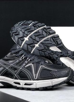 Чоловічі кросівки  asics gel kahana 8  чорні з білим4 фото