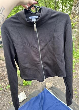 Шикарна кофта на замок укорочена