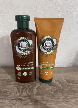 Шампунь для волосся herbal essences hydrate coconut milk shampoo кокосове молоко, 350 мл+!кондиционер