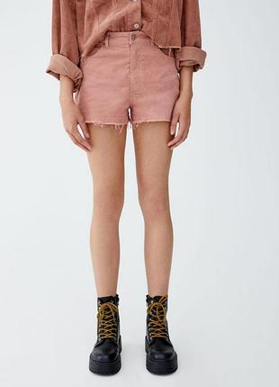 Джинсовые брендовые шорты pull &amp; bear