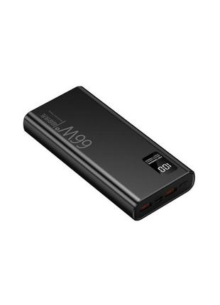 Універсальна батарея speed rabbit m8 20000 mah 66вт pd3.0 qc4.0 2xusb black