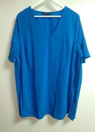 Стильна блуза з плісе з боків 20/54-56 розміру