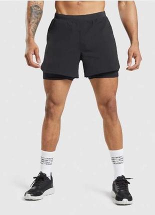 Мужские шорты gymshark speed evolve 5" 2 in 1 shorts.