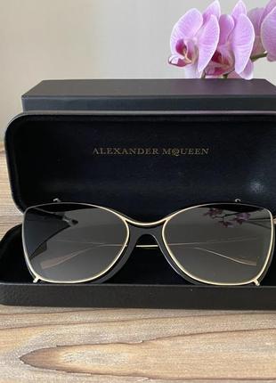 Сонцезахисні окуляри alexander mcqueen am0261s 001 cat eye2 фото