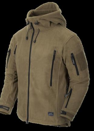 Тактична куртка флисовая helikon-tex patriot double fleece сoyote