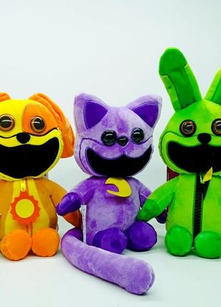 Набір м'яких іграшок поппі плейтайм «усміхнені звірі» 3 персонажі 8773452-4